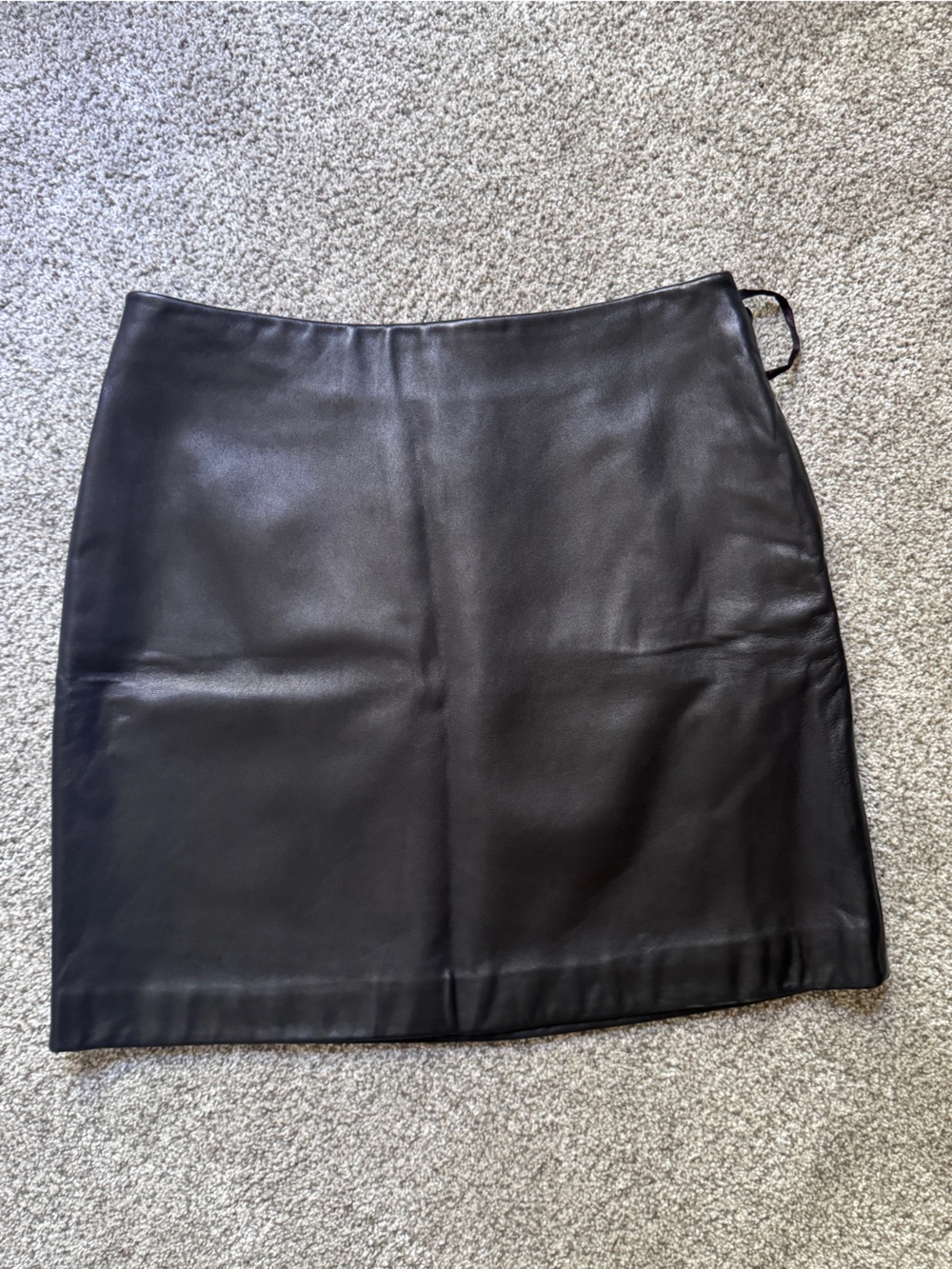 Banana Republic Black Genuine Leather mini Pencil Skirt